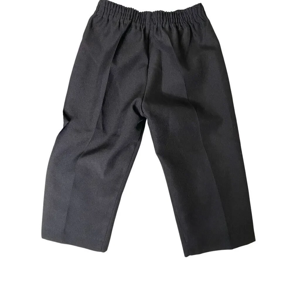 Peanut Butter Collection Boys Black Formal Suit Set Jacket Pants Size 1 and 2